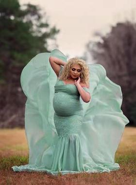 Dress Photography Dress Long Sleeves Fluttering Tail