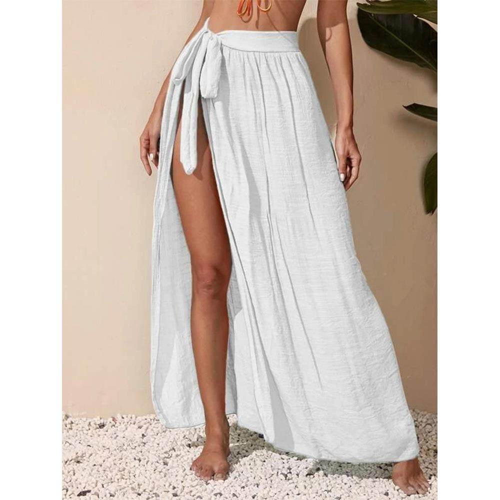 Hot Girl Beach Cover-up Lace-up Sexy Skirt Mid-length Sun