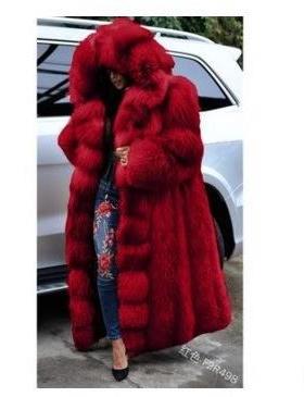 luxury cm long women fur coats real winter fashion full