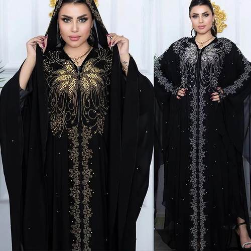 beading chiffon dress plus size african clothes for women