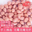 新鲜生花生米去壳白沙大粒花生无壳花生仁粉红皮不带壳花生米批发