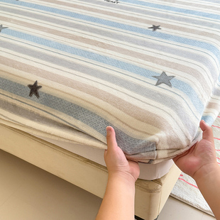 牛奶珊瑚绒床笠床罩单件儿童卡通加厚保暖全包席梦思防滑套罩定制