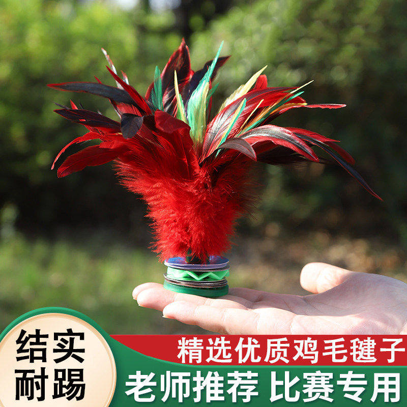 毽子儿童小学生踢鸡毛腱毽子毽球比赛运动专用成人幼儿园耐踢初学
