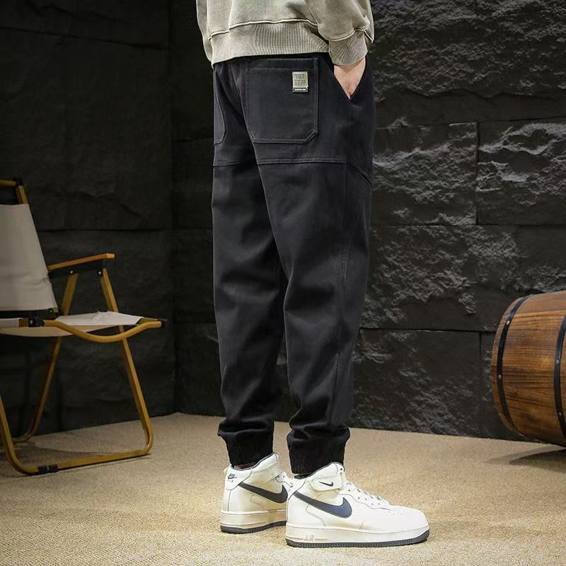 2025年休闲裤男秋季新款宽松纯色束脚运动裤inside牌男士工装裤子