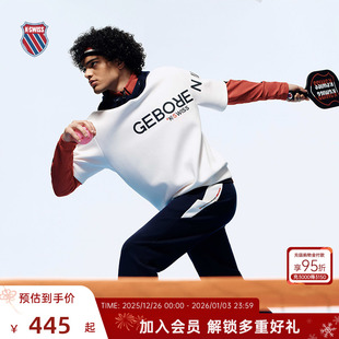 T恤 KSWISS盖世威T恤男 百搭运动休闲连帽男短袖 时尚 1010795 秋季