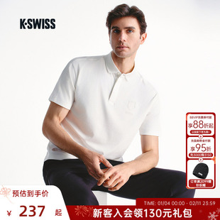 KSWISS盖世威POLO衫男夏速干衣polo衫透气运动T恤网球服109864