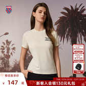 舒适圆领短袖 KSWISS盖世威T恤女夏季 潮流透气百搭休闲经典 199955