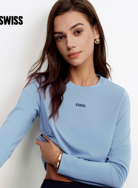 KSWISS盖世威T恤女 26春季新款 舒适百搭保暖运动休闲长袖1913208
