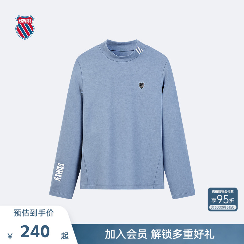 KSWISS盖世威T恤女保暖圆领长袖