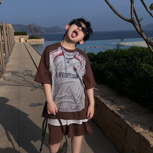 男童夏季套装夏装短袖男孩运动潮