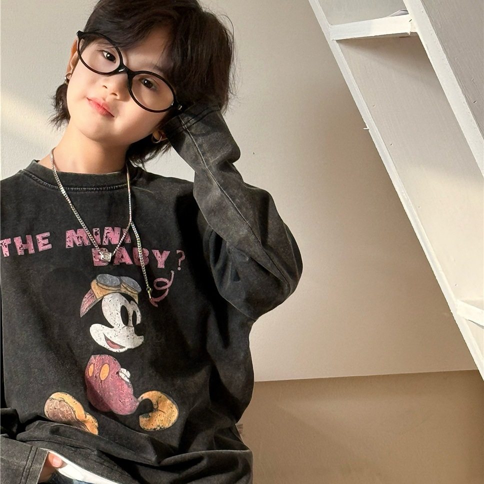 男童秋装酷帅纯棉长袖t恤2025新款儿童男孩春秋宽松薄款打底上衣,童装/婴儿装/亲子装,T恤,淘宝优惠券,粉丝福利购,淘宝优惠卷