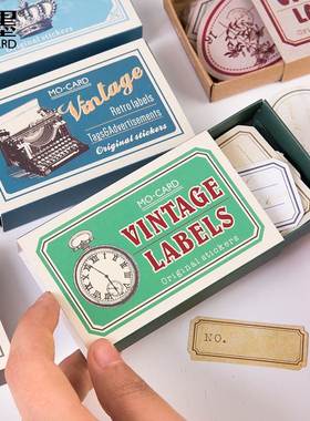 60pcs/pack Vintage DIY Diary Sticker Writable Label Album Sc