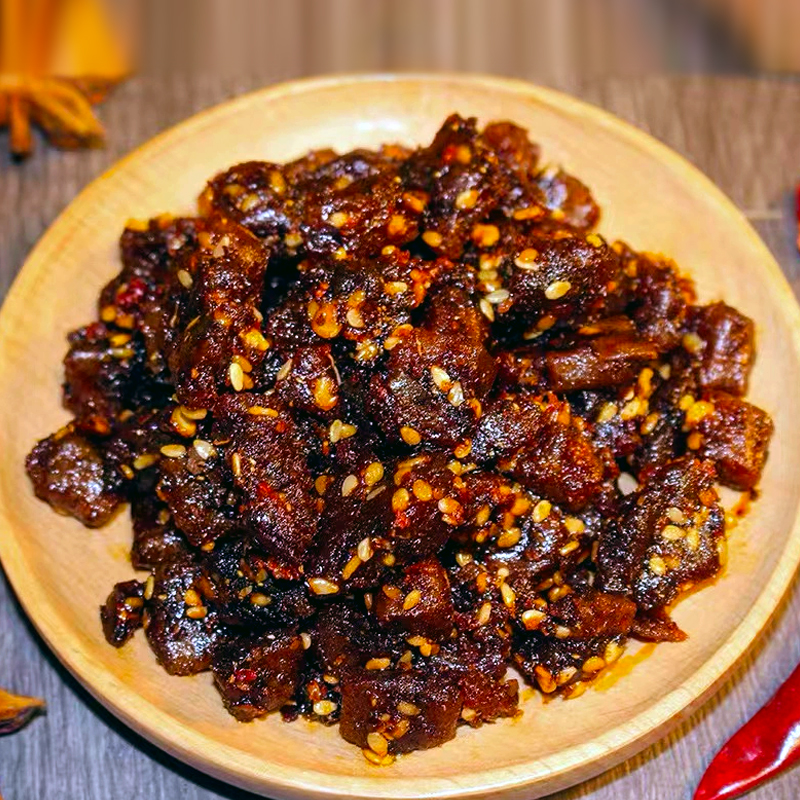 岗嘎牦牛手撕碎牛肉粒风干西藏特产小零食边角料独立小包装麻辣味