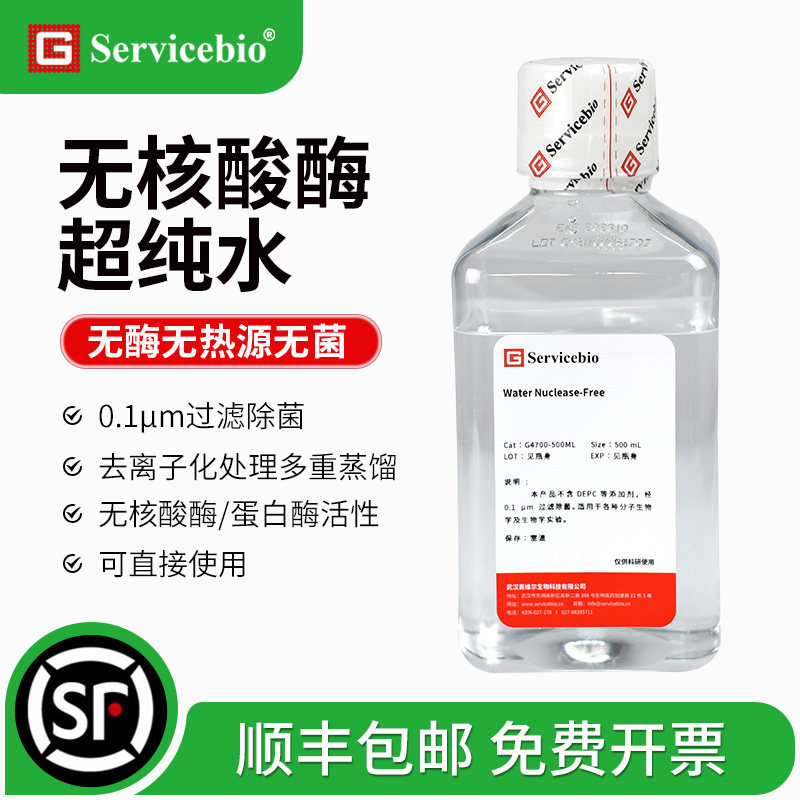 Servicebio无核酸酶超纯水包邮