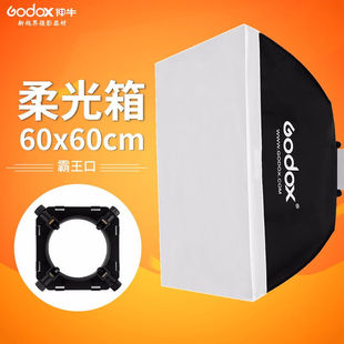 Godox 神牛 柔光箱霸王接口9.8cm便携摄影棚人像影室闪光灯柔光