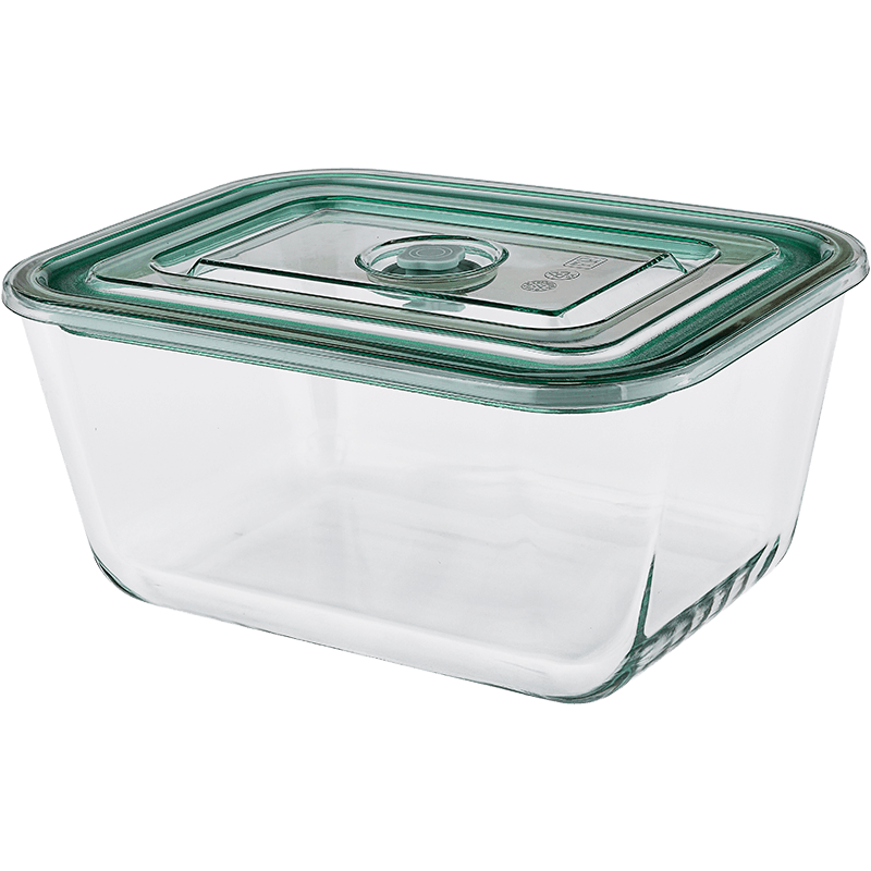 FaSoLa耐热玻璃保鲜盒大玻璃饭盒适用微波炉3000ml