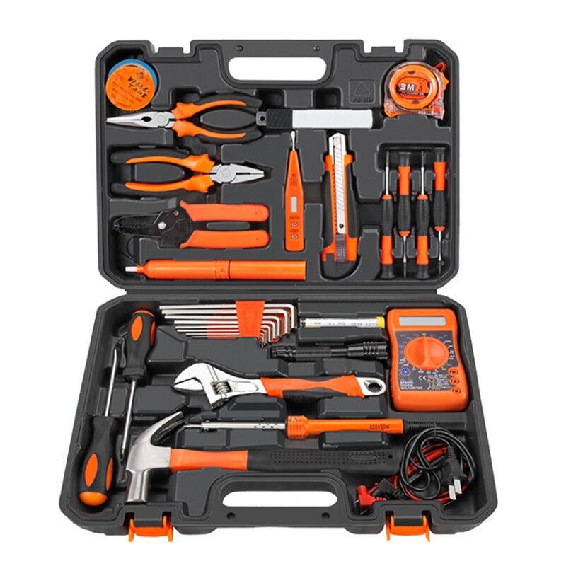 伏兴FX34437件套电讯工具套装工具箱组套多功能电工维修组合工具