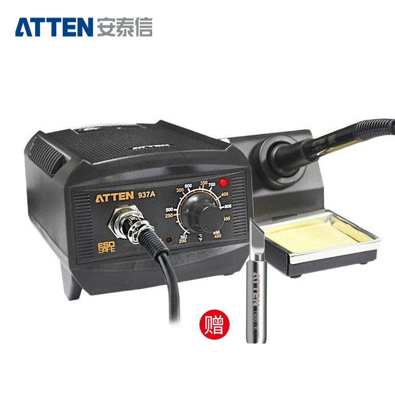 安泰信AT937A防静电休眠焊台65W恒温电烙铁家用电子维修烙铁套装