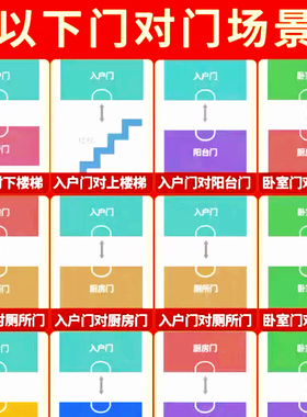 五行八卦门福符海神门福福字带八卦图化大门卧室厕所解门对门正品