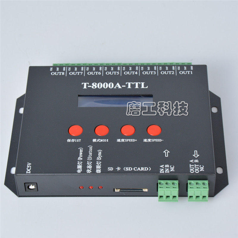 工程LED T8000A SD卡 WS2812B 数码电脑编程 全彩可编程控制器使用感如何?