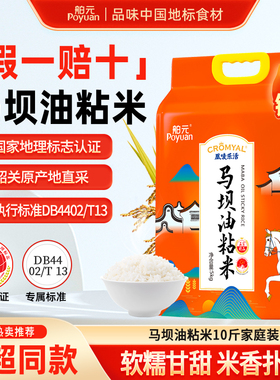 舶元马坝油粘米5kg*1袋原粮广东韶关南方籼米地标米煲仔饭优选