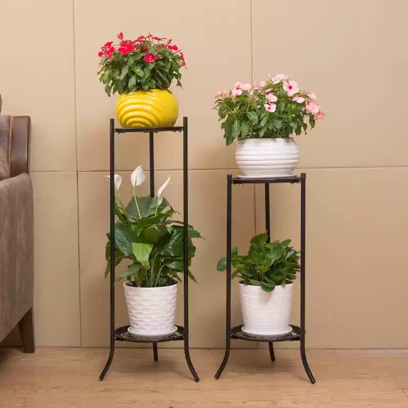 花架子铁艺落地三角形转角墙角两