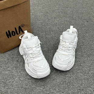 情侣学生休闲运动跑步鞋 港风厚底百搭增高老爹鞋 男ins潮2025新款