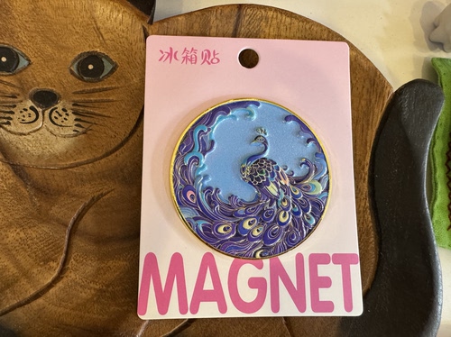 孔雀冰箱贴1个礼品礼物伴手礼西双版纳芒市昆明大理丽江云南