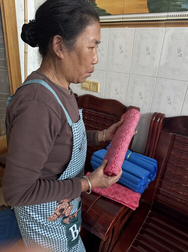 傣族传统手工织锦布料1块半个月织一块礼品礼物伴手礼非遗