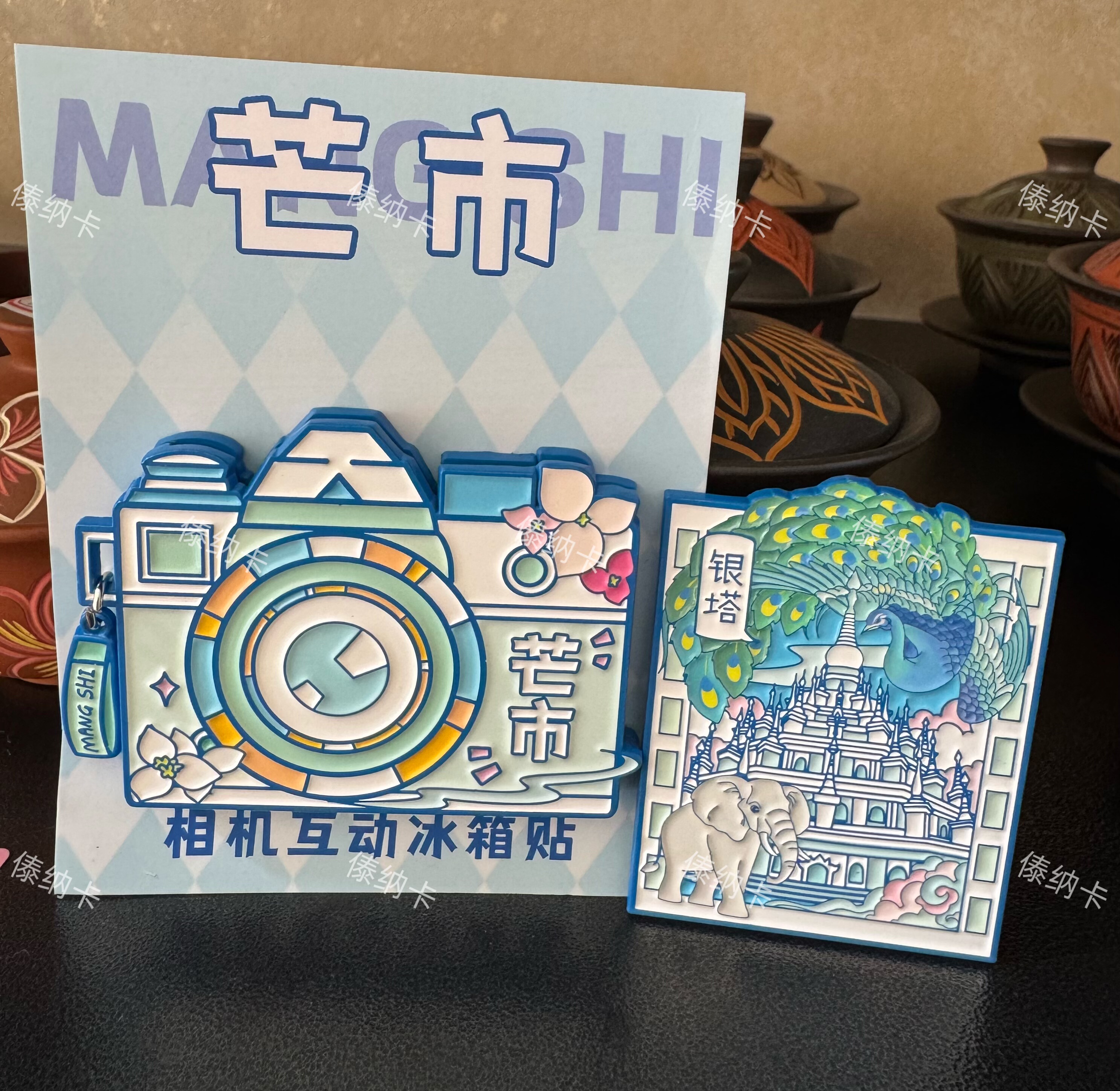 芒市拍立得照相机金属冰箱贴1个礼品礼物伴手礼