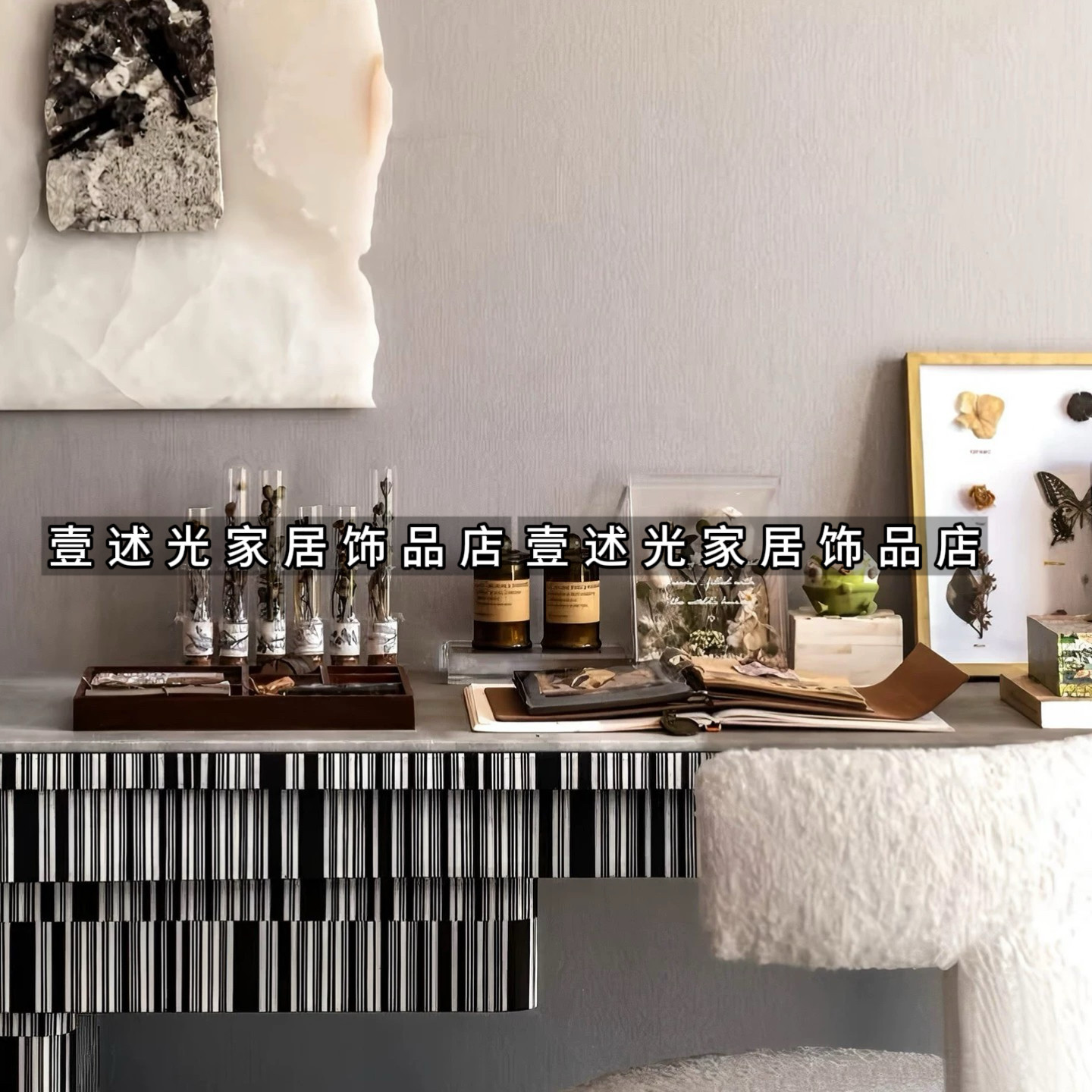 手工干花植物标本摆件北欧样板间书桌貔貅摆件植物相册组合装饰品,家居饰品,家饰软装搭配套装,淘宝优惠券,粉丝福利购,淘宝优惠卷