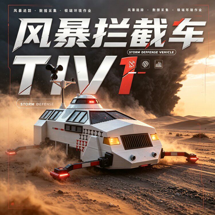 【现货秒发】TIV1风暴追逐者龙卷风拦截车玩具可部署可升降可移动
