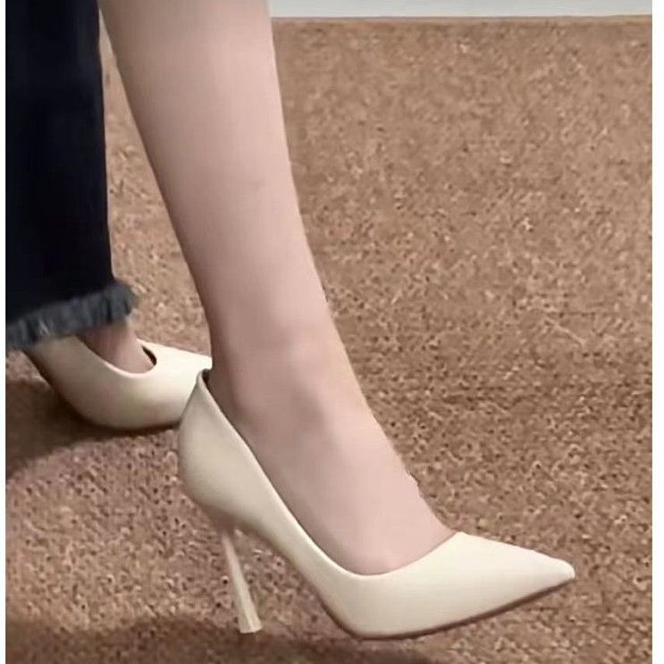 艺考高跟鞋法式女2024新款酒杯跟不累脚浅口单鞋春秋气质优