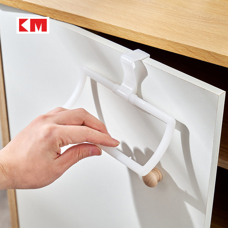 日式简约抹布架免钉式橱柜门挂钩吊挂式置物架免打孔可调节毛巾杆,家装主材,毛巾环,淘宝优惠券,粉丝福利购,淘宝优惠卷