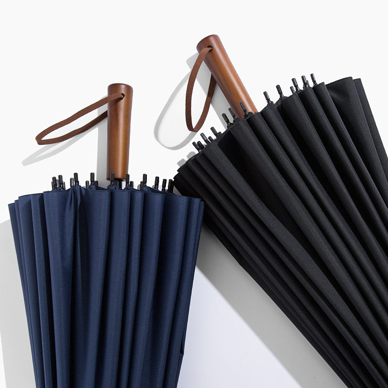 27寸雨伞木柄伞直杆伞大号长伞长柄伞高尔夫伞广告伞雨伞印字LOGO