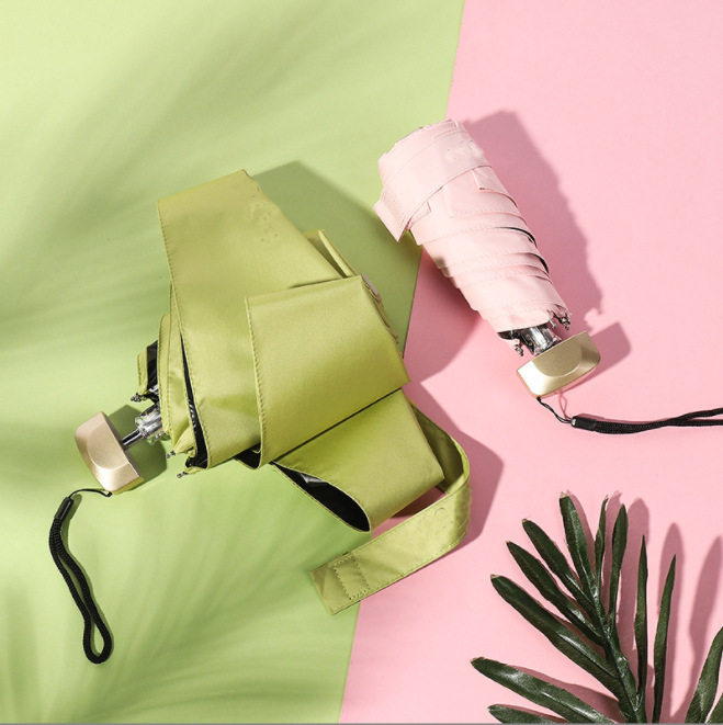 五折太阳伞口袋伞超轻小雨伞男女晴雨两用迷你胶囊遮阳伞雨伞