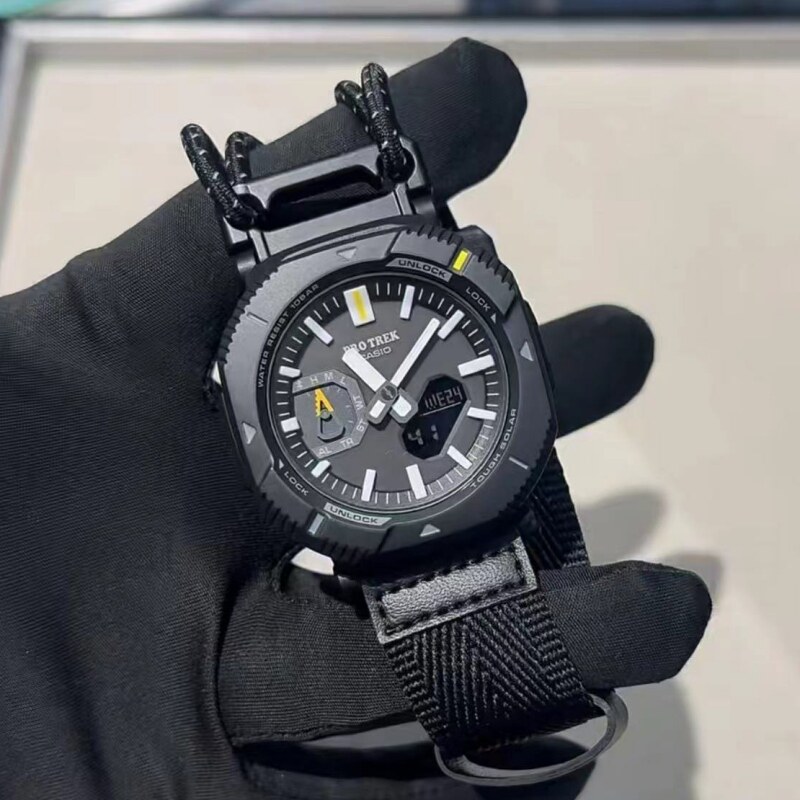 Casio 卡西欧 PRJ-B001B 轻量化户外登山表双显蓝牙探险男士手表