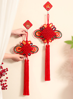 中国结挂件福字客厅大号入户门上玄关挂饰平安节装饰高档2026新款