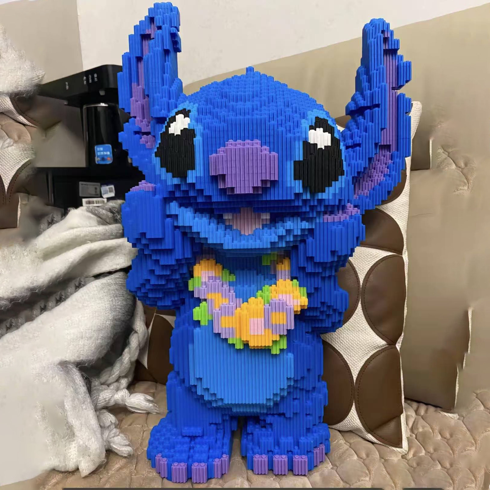 史迪仔史迪奇益智积木玩具摆件超大手工拼装礼物男女孩儿童拼图,玩具/童车/益智/积木/模型,普通塑料积木,淘宝优惠券,粉丝福利购,淘宝优惠卷