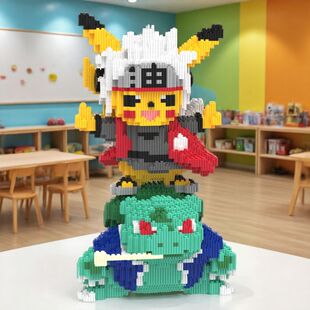 日漫卡通儿童积木玩具手办小颗粒摆件男女生成人礼物送人解压益智