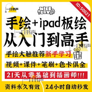 Q版头像视觉笔记手绘POP手绘视频教程入门商业插画课程网课表情包