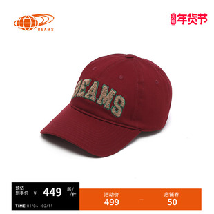 BEAMS男款弯檐棒球帽2026春季新款时尚活力鸭舌帽帽子411830XQ