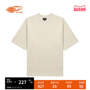 BEAMS男装宽松短袖T恤2025夏季新款随性休闲饰口袋半袖040205XO