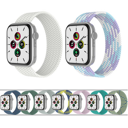 Applewatch苹果/华强北智能手表通用布艺编织表带运动时尚iWatch