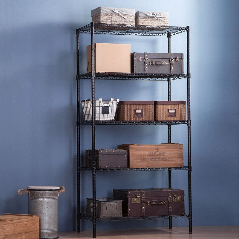 心家宜厨房置物架落地重型五层架子高承重货架家用杂物架子储物收