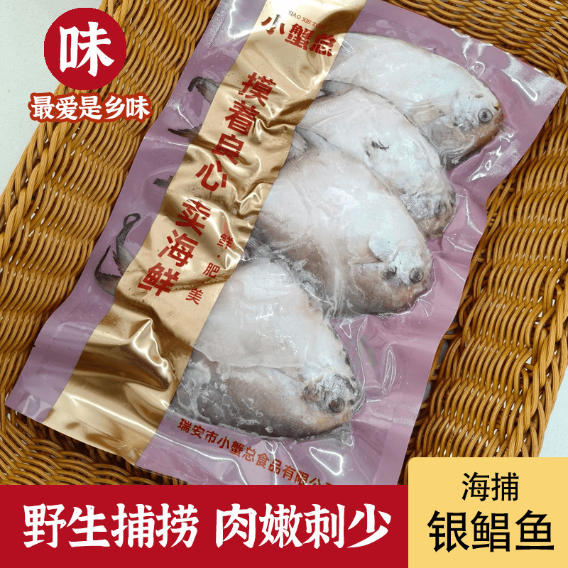 东海银鲳鱼渔场海捕深海鲜活速冻肉质美味当季捕捞顺丰包邮