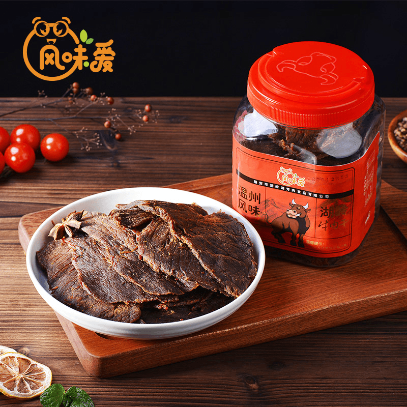 温州特产湖岭特产手撕大片牛肉干纯手工牛肉片办公室解馋休闲零食