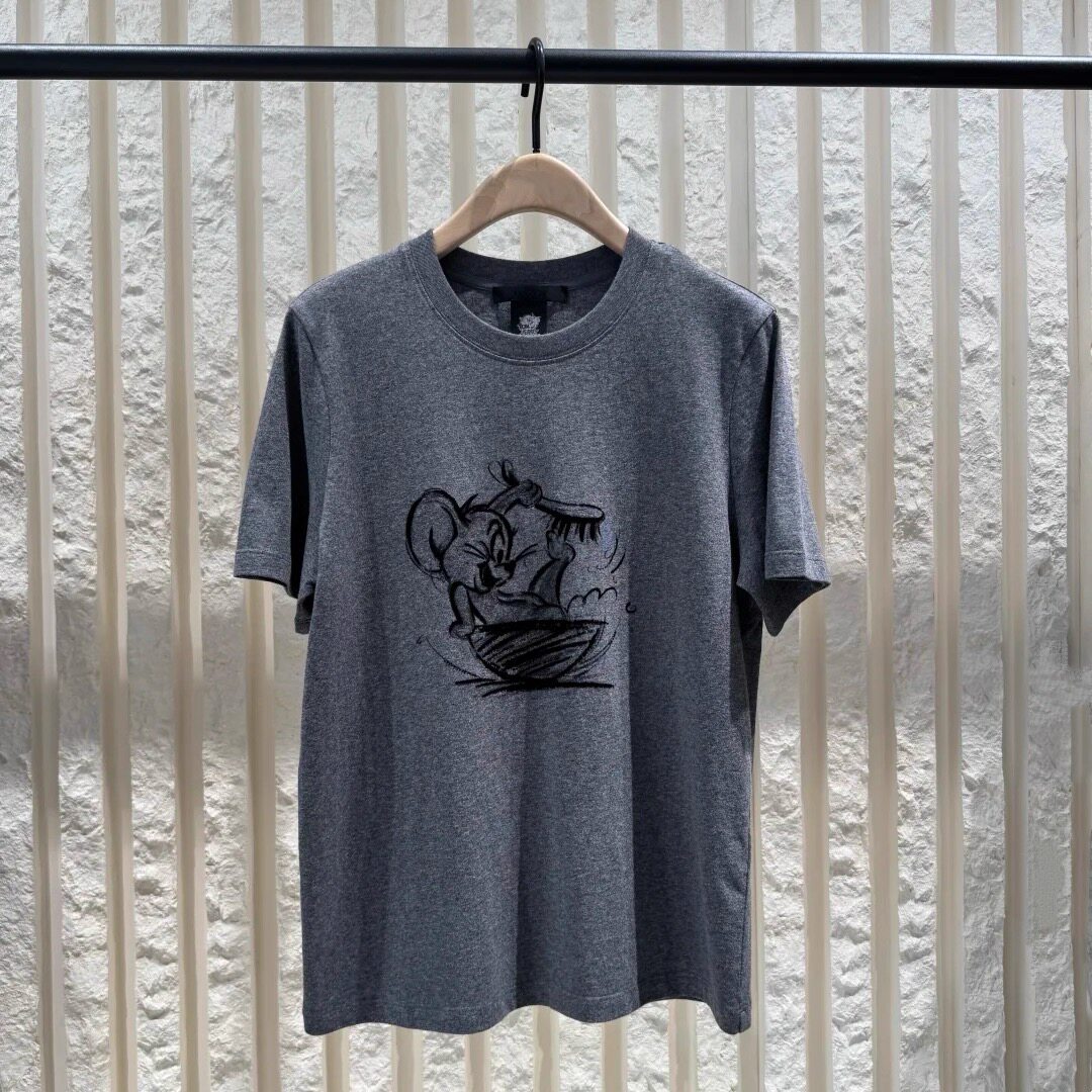 正品2025秋新品猫和老鼠联名系列抗菌防螨棉质短袖T恤MBE3TEE002