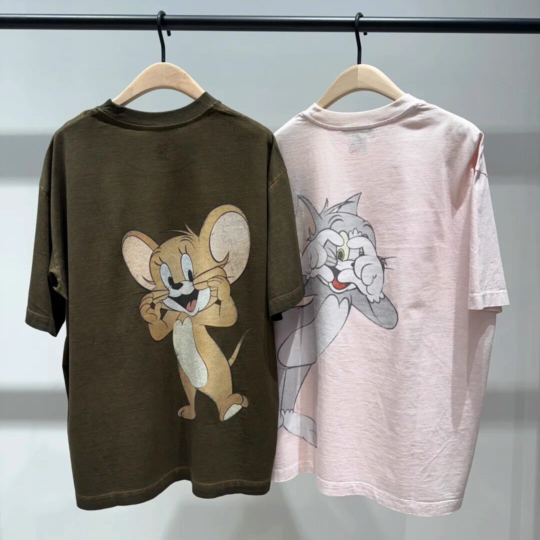 正品2025秋新品猫和老鼠联名系列抗菌防螨棉质印花TBE3TEE001
