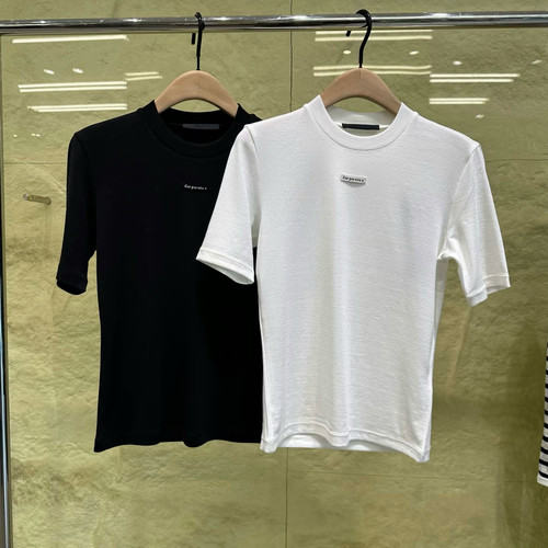 【C系列】正品短袖T恤2026夏新品天丝醋酸小圆领正肩MBF2TEE004